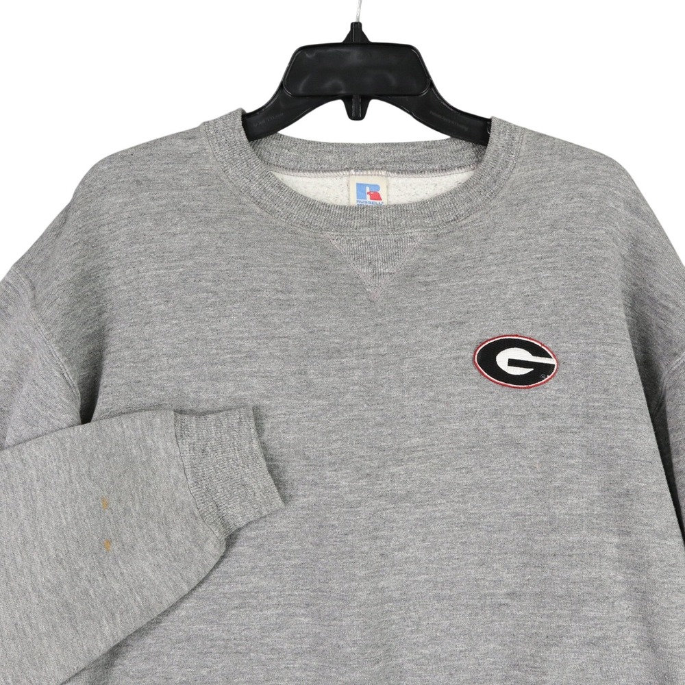Vintage 90s Georgia Bulldogs Russell Athletic L Crewneck Sweatshirt USA Made